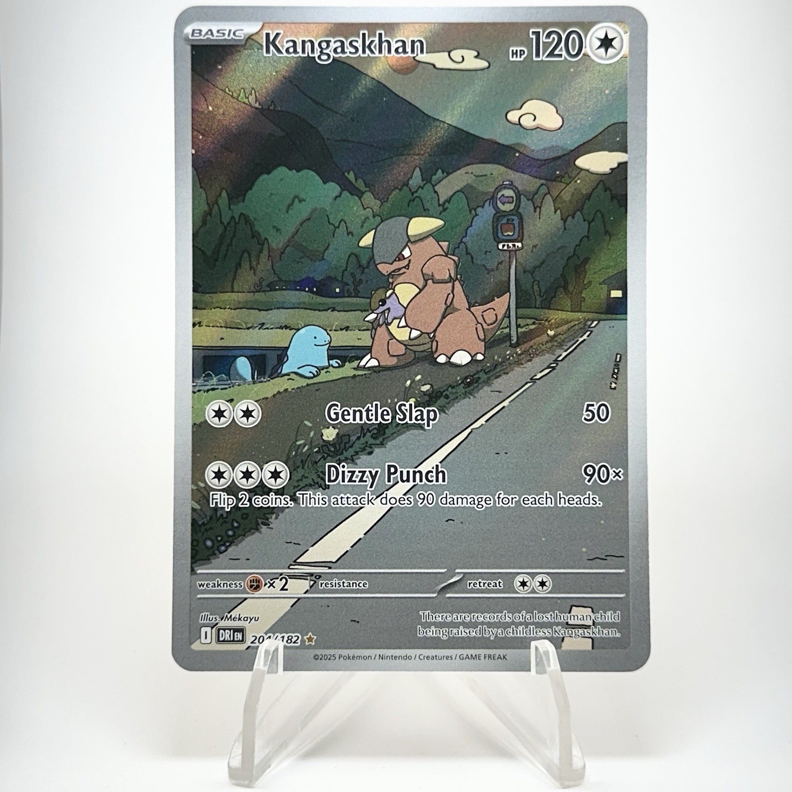 Kangaskhan Illustration Rare 204/182 Destined Rivals Pokemon TCG Card Near Mint