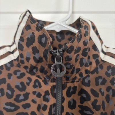 Adidas Leopard Firebird Oversized Track Jacket JW7301 Size L New