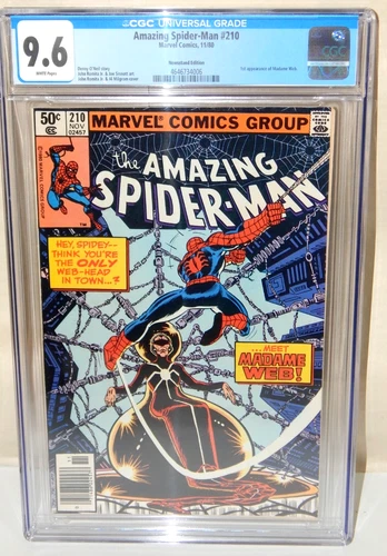 Amazing Spider-Man #210 CGC 9.6 Marvel Comics Newsstand Edition 1st Madame Web