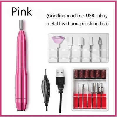 USB Electric Nail File Drill Manicure Pedicure Portable Machine set *tm