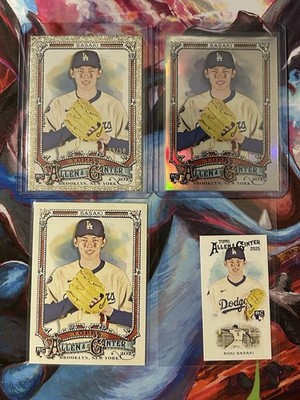 2025 Topps Allen & Ginter Roki Sasaki Rookie RC + Extras Gold Filagree /50  