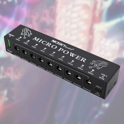 Stromversorgungslösung für Musiker für Moskyaudio Gitarrenpedal 9 Ausgänge V