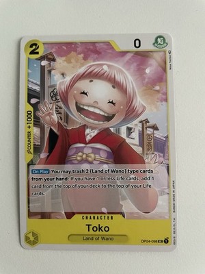 Toko OP04-098 (UC) Kingdoms of Intrigue - One Piece TCG CCG - Regular - NM