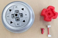 New Peg Perego Parts Kit Includes Hubcap, Hood Lock, Pedal Jumper & Wheel Driver