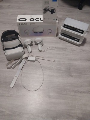 Oculus Quest 2 64GB VR Headset Mit Zusatzteilen.