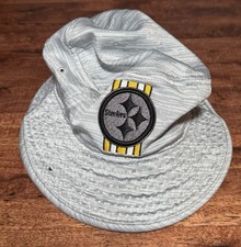 Pittsburgh Steelers New Era Training Camp Graphite Bucket Hat Cap No Strap