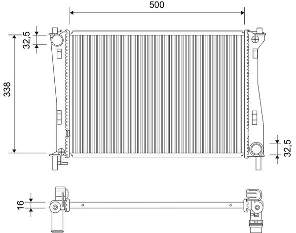 Valeo MotorküHler WasserküHler 701522 FüR VW Audi Polo Seat 8XF 8X1 A1 Skoda 8XK-image