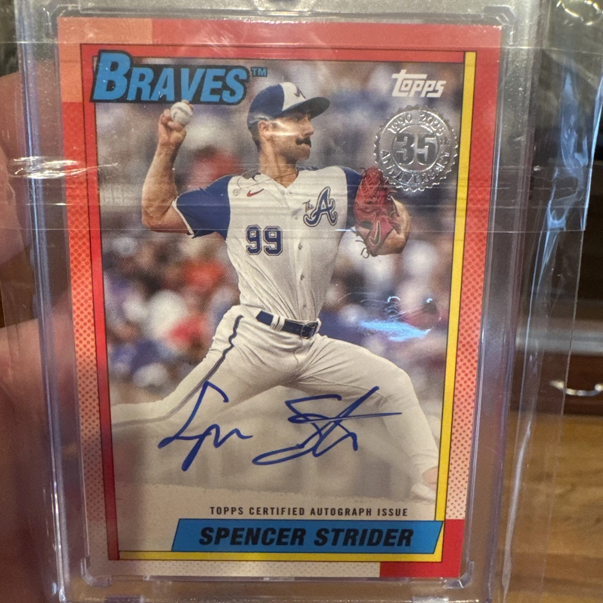 2025 Topps Series 1 - Spencer Strider #90AU-SST for sale | eBay