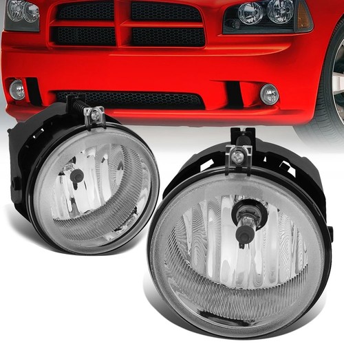 Automotor2020 Front Fog Light Kit For Dodge Challenger, Charger, Nitro,  Avenger, Caliber – Clear Halogen, Pair