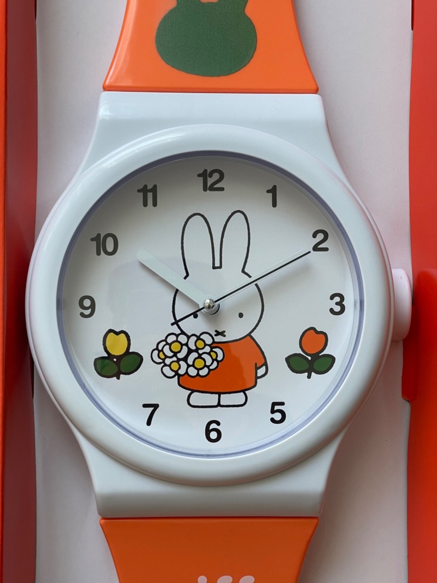 Miffy Watch Wall Clock (ORANGE) - AA battery (sold separately) | eBay