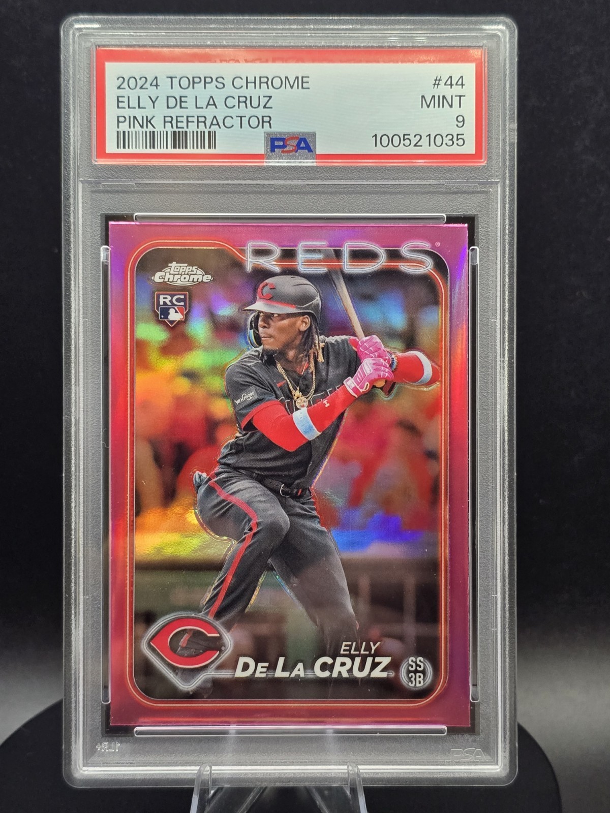 2024 Topps Chrome - Elly De La Cruz #44 Pink Refractor (RC)