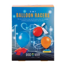 Discovery Zone 3 in 1 Balloon Racers - Air-Powered Car Boat Helicoptor