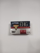 TDK Extra High Grade Sound And Color TC-30 VHS-C Cassette Tape For Camcorders