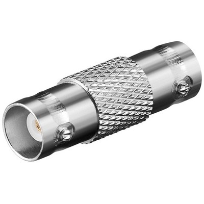 BNC-Adapter Buchse auf Buchse 50 Ohm vergoldete Pins