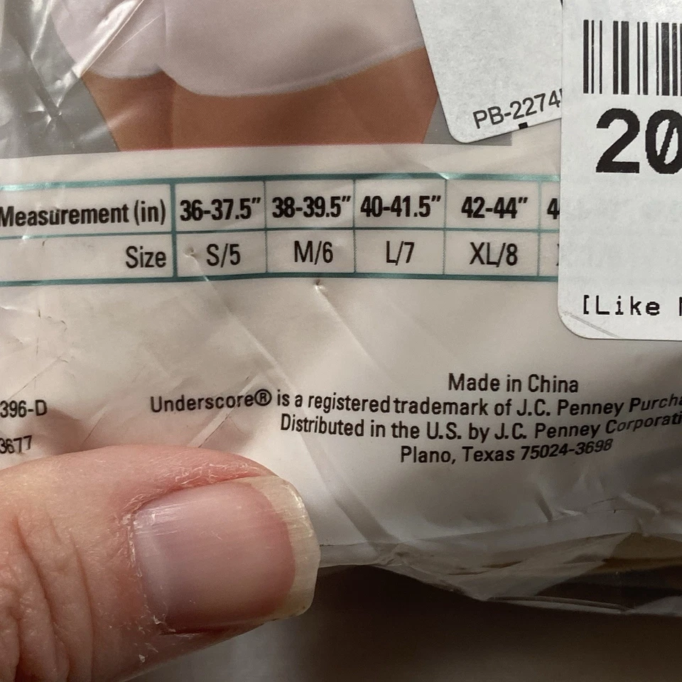 Paquete de 3 calzoncillos de algodón JCPenney pierna elástica talla 8 XL desnudos nuevos Foto 3 de 3