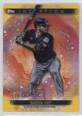 2024 Topps Inception Yellow 187/199 David Fry #76 Rookie RC 0rd2