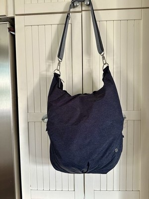 Lululemon Athletica Shoulder Crossbody Bag Grey Gym to Street Tote & Dust Bag