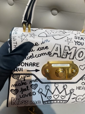 Dolce & Gabbana Runway Graffiti Bag（23.5×12×18）cm | eBay