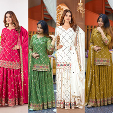 Latest Collection Heavy Faux Georgette Salwar Kameez With Dupatta For Women