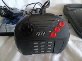 ATARI JAGUAR CD ATTACHMENT! WORKS! + HIGHLANDER GAME, 1 CONTROLLER & RF ADAPTER!