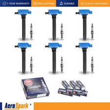 6 Ignition Coil 6 Ngk Iridium Spark Plug For Chrysler 300 2011-2023 3.6l Uf648