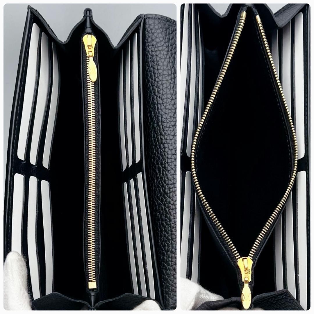 Louis Vuitton Capucines Python Wallet Black Gold … - image 3