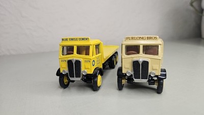 2 x MAMMUT TRUCKS Furlong Bros, Blue Cirlce Cement ohne Verpackung AEC Mammut