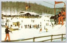 Postcard Hidden Valley Ski and Racquet Resort Somerset County Pennsylvania PA