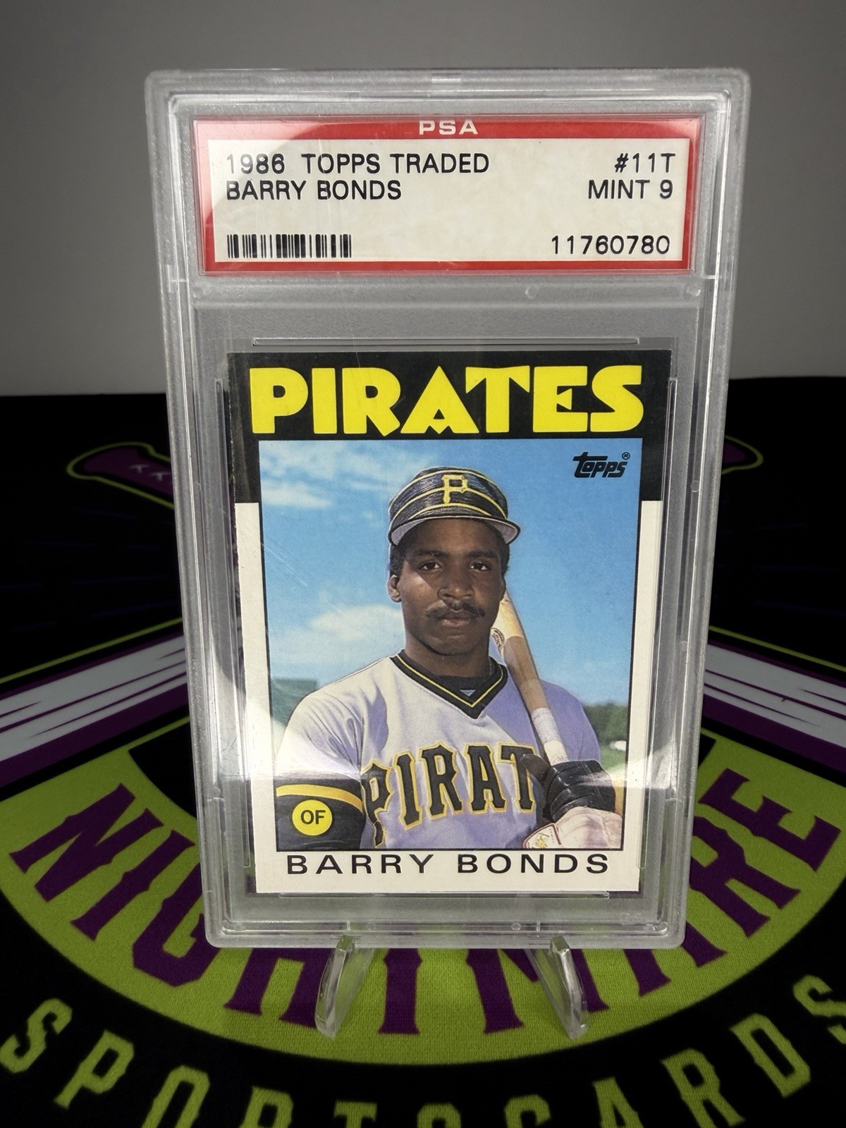 1986 Topps Traded - Barry Bonds #11T (RC) PSA 9