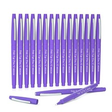 Lelix Felt Tip Pens, 15 Purple Pack, 0.7mm 1 Count Pack of 15 , 15