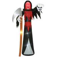 Halloween-Dekoration 3,7 M Riesiger Sensenmann Mit Led-Beleuchtung FüR Outdoor