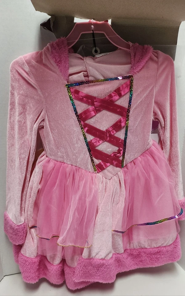 S (6/6X) Bonito Pegaso Halloween Niñas Niños Unicornio Disfraz Dreamgirl Rosa Nuevo Foto 3 de 4