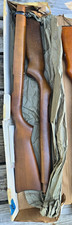 Wooden Checkered Rifle Stock Gun Part Brown Wood