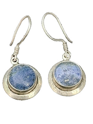 Ohrringe 925 Sterling Silber und Sodalith