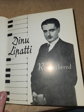 Dinu Lipatti Remembered by Dragos Tanasescu 1971 Hardcover