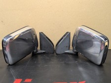 1986-1997 Nissan Pickup D21 Hardbody Lr Chrome Manual Door Mirrors Oem