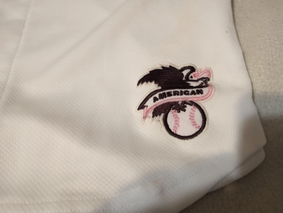 Nike New York Yankees Derek Jeter Jersey Womens XL #2 Pink Vtg - Image 3 of 4