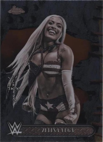 2025 Topps Chrome WWE x Cactus Jack Zelina Vega #38 WWE Smackdown
