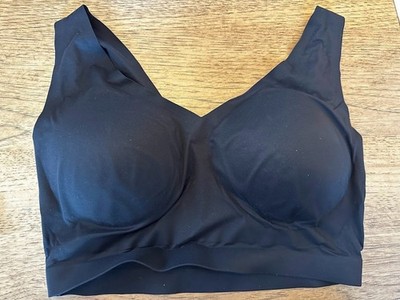 SOMA Pure Black Solid LARGE Enbliss Pullover Bralette Wireless Seamless Bra