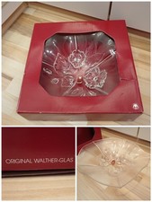  Glas-Obstschale (original WALTHER GLAS) ca. 35 cm geblümtes Muster