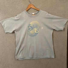 Vintage Microsoft Tech Promo Shirt Men's XL Extra Large Light Blue Seahorse
