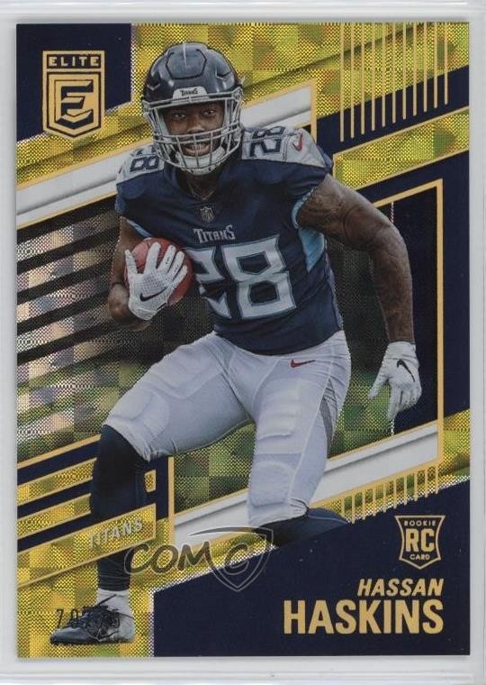 2022 Panini Donruss Elite Rookies Yellow /75 Hassan Haskins #117 Rookie RC 1b1z