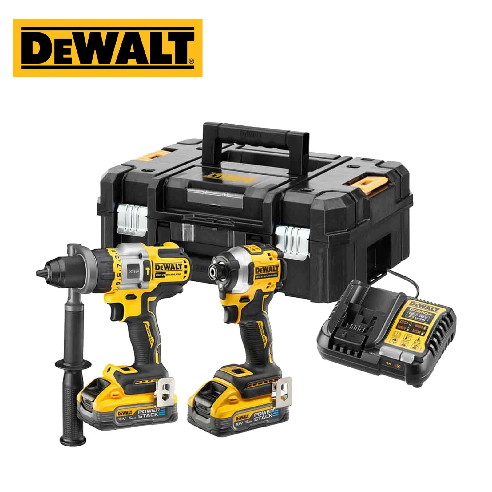 DeWalt DCK2052H2T 18V Brushless Powerstack Combi Drill and Impact Driver
