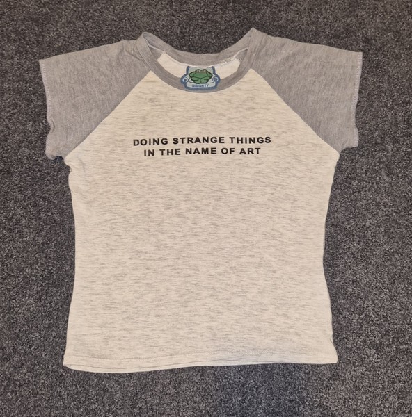 OMighty Grey Raglan Short Sleeve Graphic Tee Small