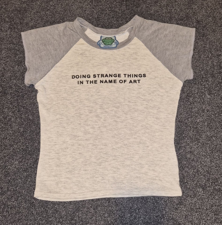 OMighty Grey Raglan Short Sleeve Graphic Tee Small