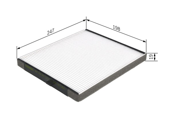 Bosch Innenraumfilter 1 987 432 241 Partikelfilter FüR Chevrolet Daewoo T200 LPG-image