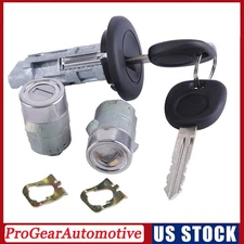FOR CHEVY IGNITION KEY SWITCH CYLINDER & 2 DOOR LOCK SET 2 SAME KEYS MATCHED NEW
