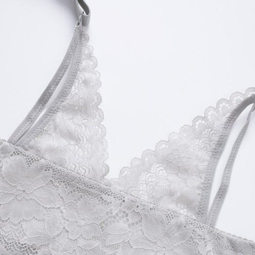 Damen BH ohne Bügel Frontöffnung Büstenhalter Unterwäsche Raffung Sexy Dessous Top - Bild 34 von 41