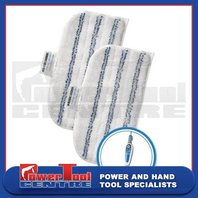 Genuine Black & Decker Microfibre Steam Mop Pads x 2 for FSM1600 FSM1500 FSMP20