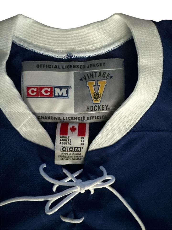 BOBBY BAUN Signed Toronto Maple Leafs Vintage CCM XL Hockey Jersey NWT JSA-COA - Image 4 of 4
